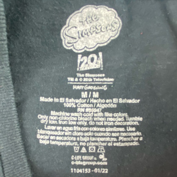 The Simpsons 20th Century Fox cartoon family on the couch tee medium - Picture 4 of 10